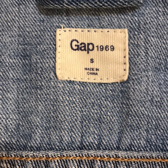 Gap sherpa lined denim button down jacket - Picture 4 of 6